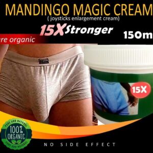 Mandingo magic cream is a well formulated joysticks enhancement cream made from 100% of African's natural organic products. It enlarges the widths and length of the joystick, strengthens and harden your erection, last long and intensify your orgasm.